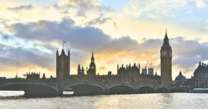 Atardeciendo en Londres.