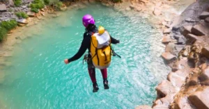 Barranquismo en las Gorges del Verdon. Francia.
