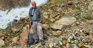 Bepi, Montañero en el Parque Nacional del Stelvio. Italia