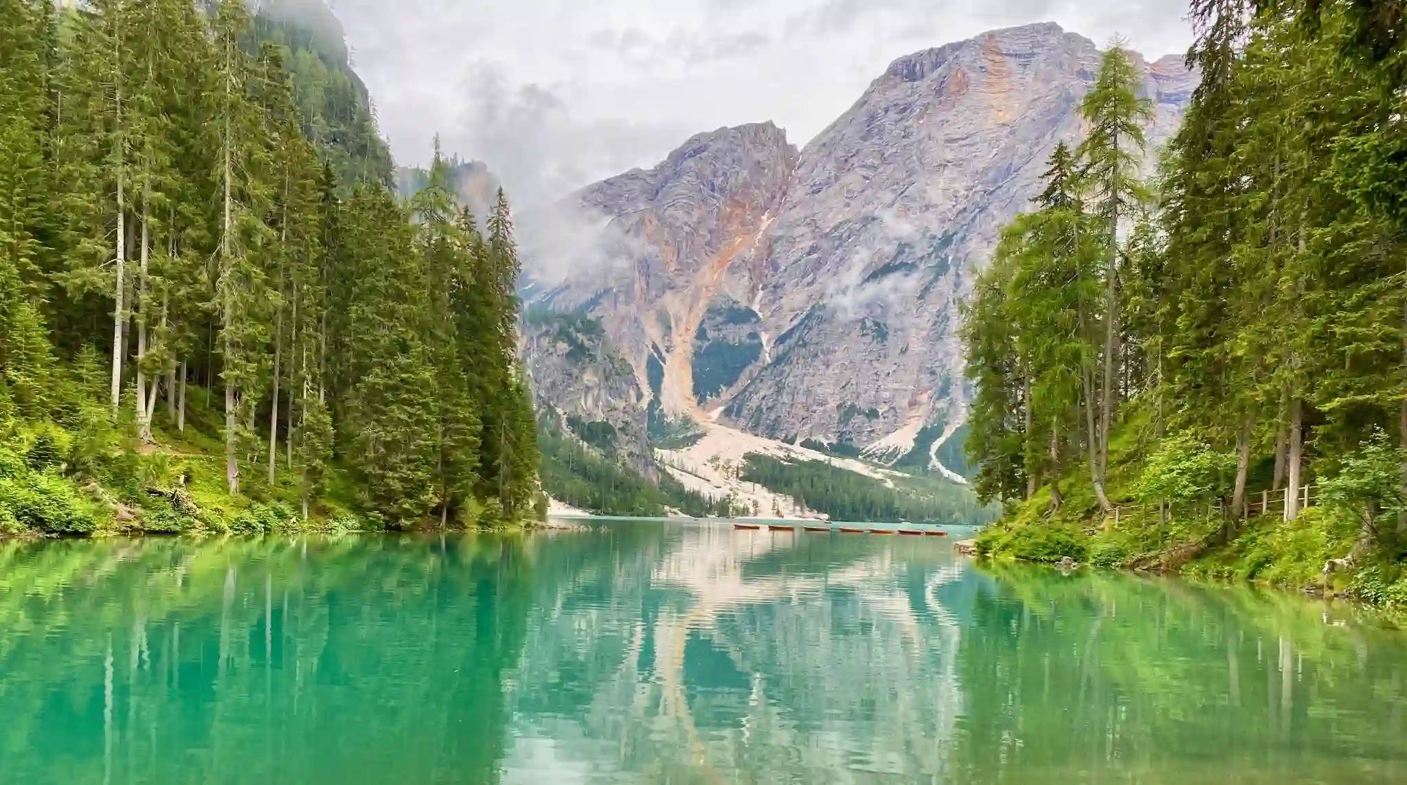 Bosques del Lago di Braies, Dolomitas. Italia. Bosques del Lago di Braies, Dolomitas. Italia.