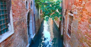 Canal de Venecia, Italia.