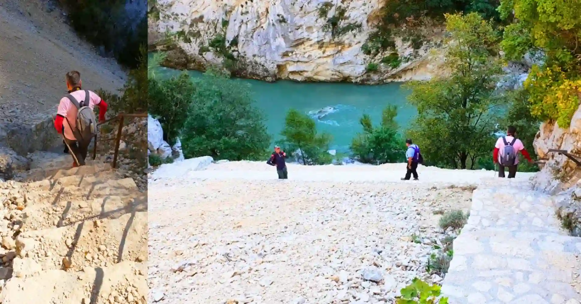 Cañón del Río Verdon. Sendero Blanc Martel. Francia.
