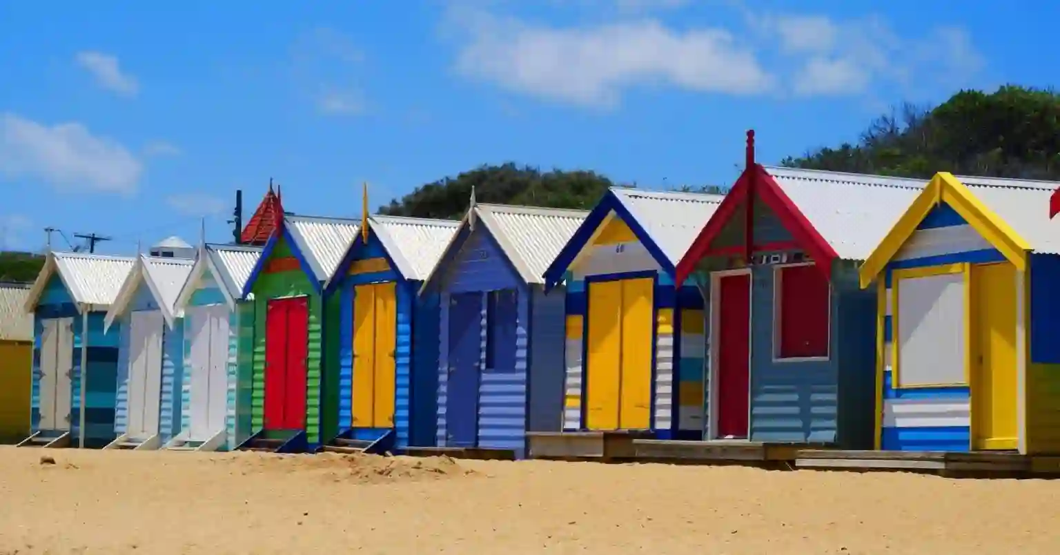 Casetas de playa. Australia.