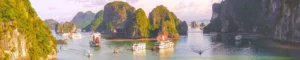 Crucero de la Bahía de Ha Long en Vietnam.