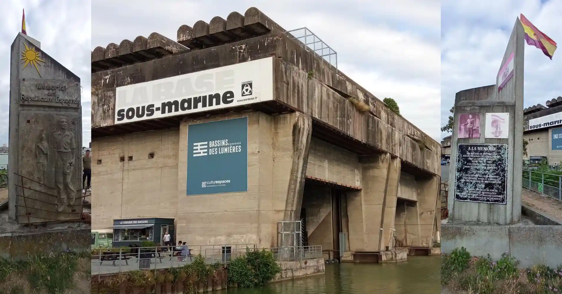 Entrada. Les Bassins des Lumières, Base de Submarinos Nazi. Burdeos.