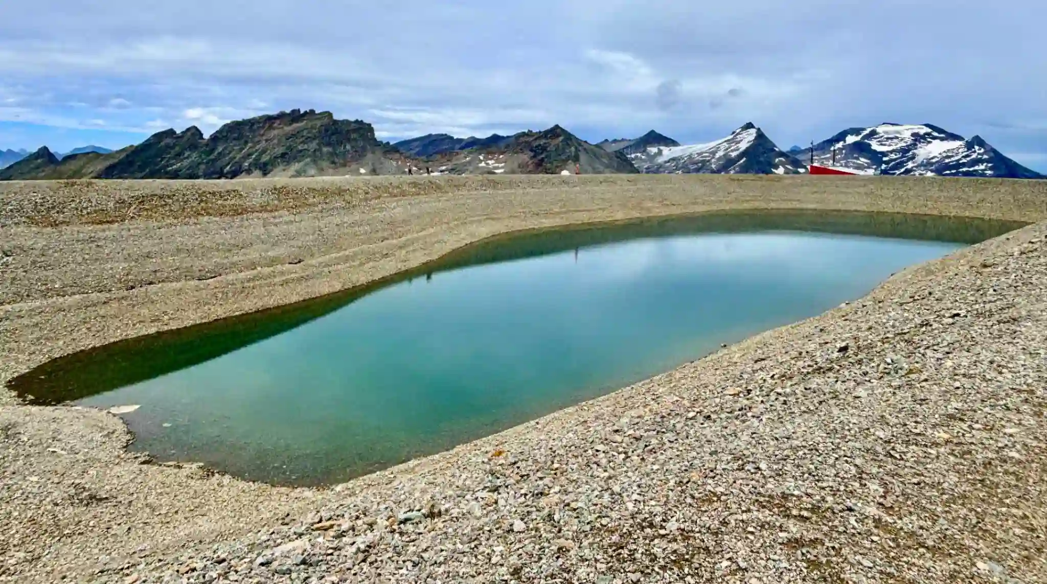 Lago Eissee, Valle de Möltar, Austria.