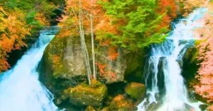 Las Cascadas Ryuzu. Parque Nacional de Nikko, Japón.