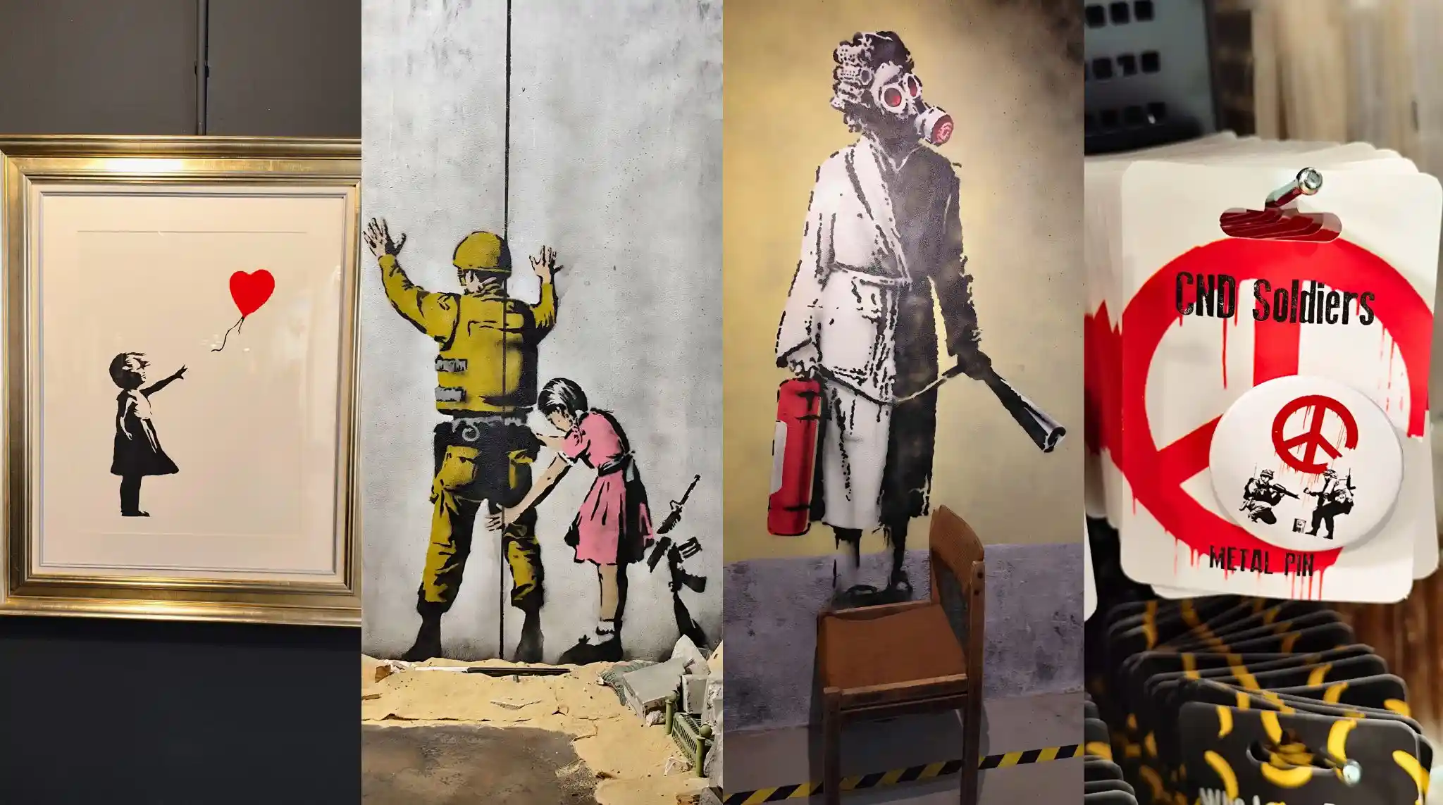 Obras de Banksy en Museo Cracovia