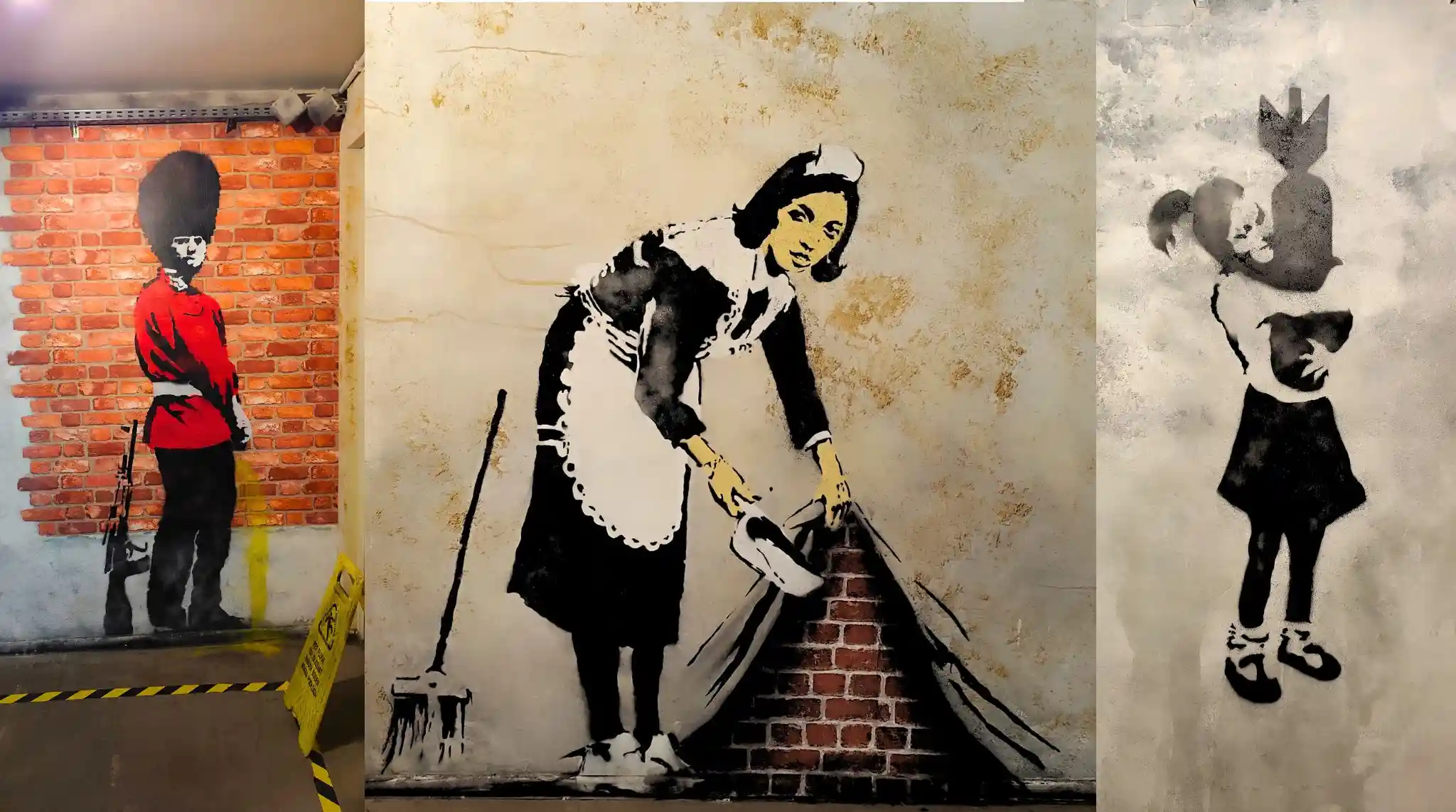 Obras del artista Banksy