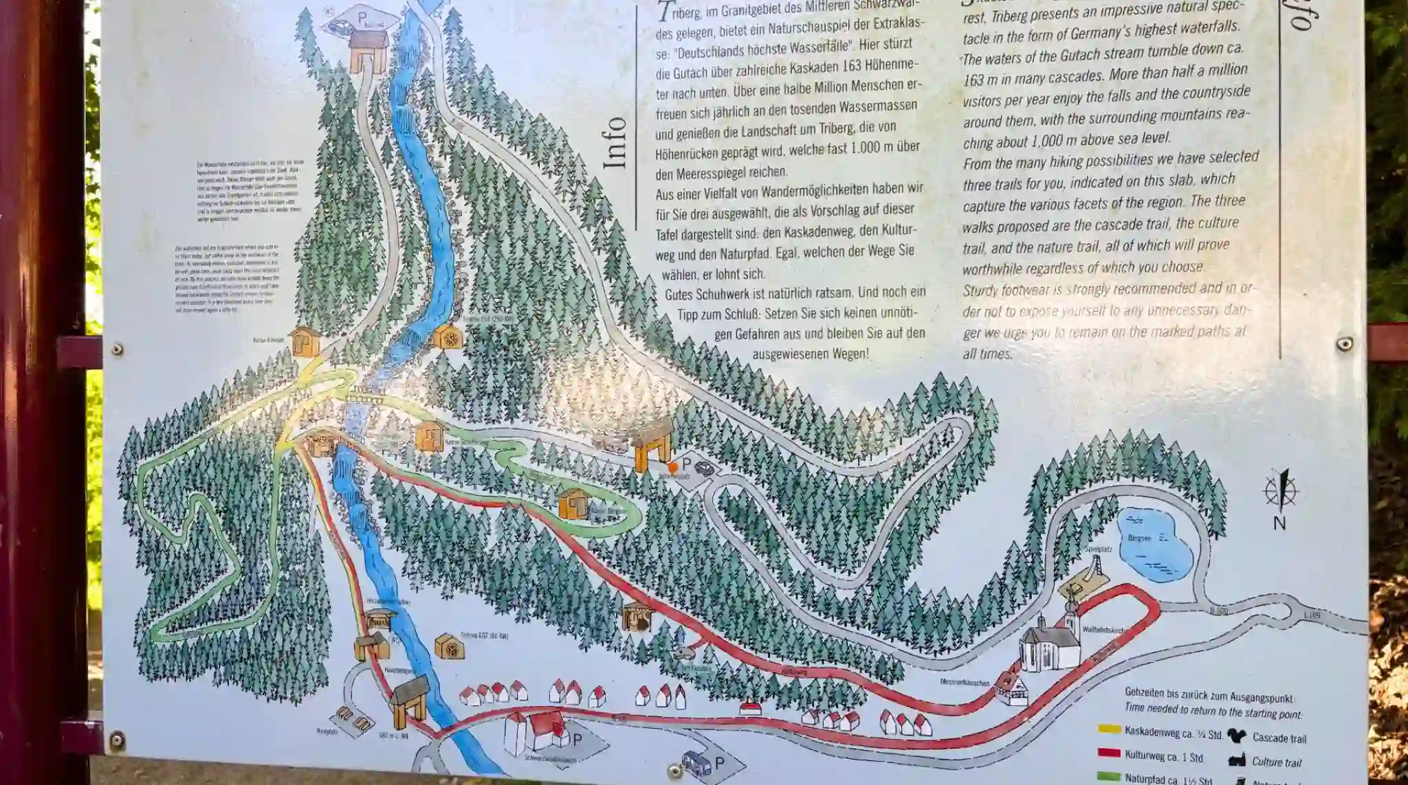 Panel Cascadas de Triberg, Selva Negra. Alemania.