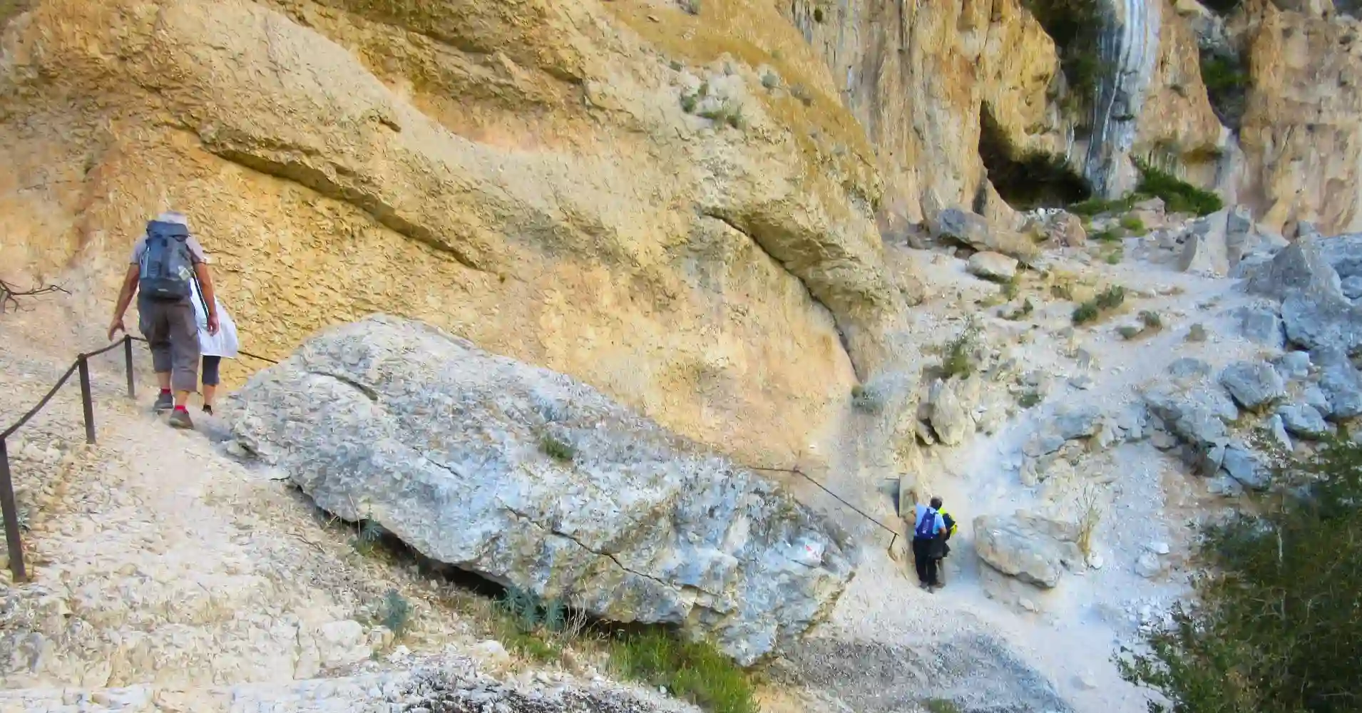 Pasos Equipados del Sendero del Blanc Martel. Gorges du Verdon. Francia.