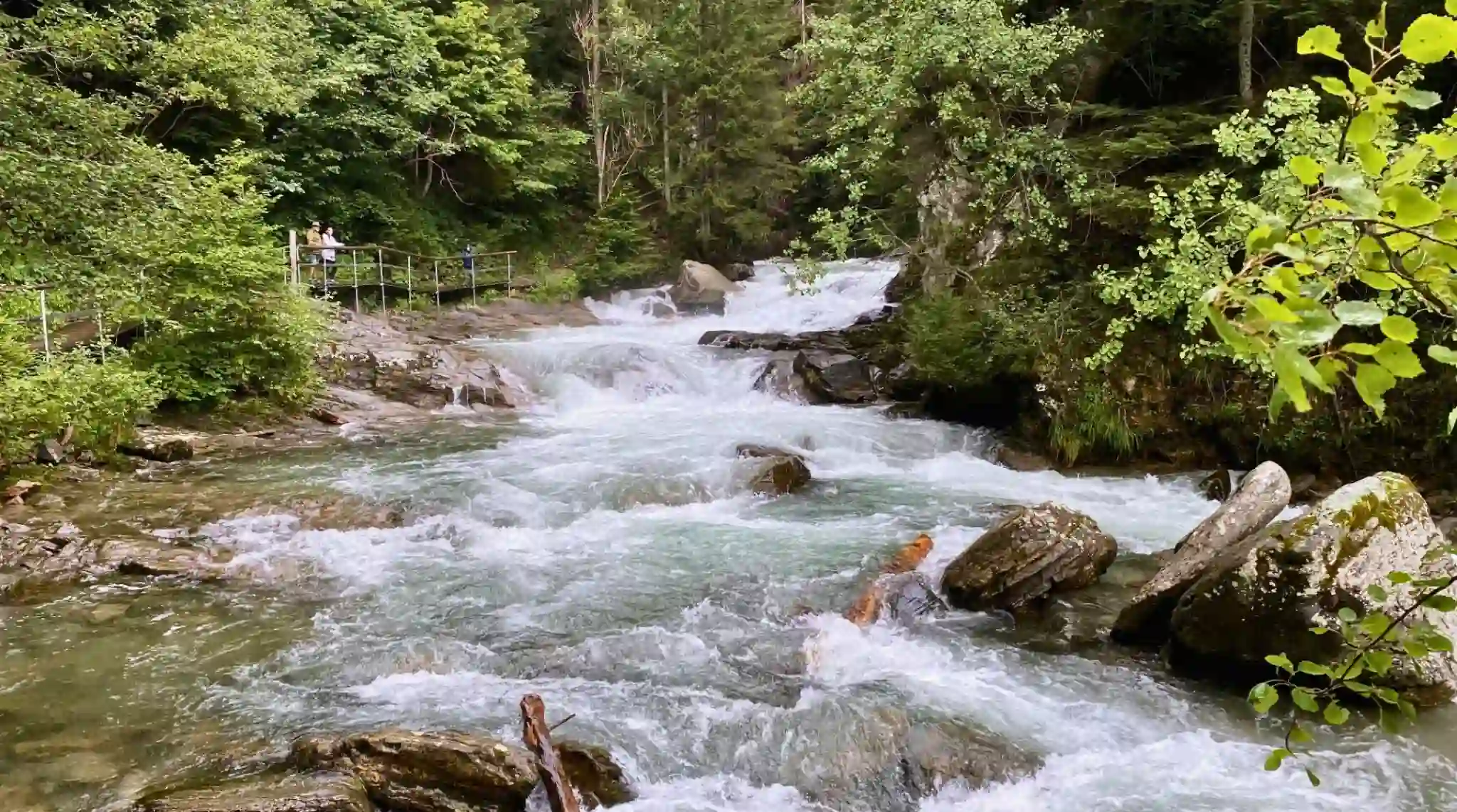 Sendero de la Garganta Groppensteinchlucht, Flattach. Austria. Sendero de la Garganta Groppensteinchlucht, Flattach. Austria.