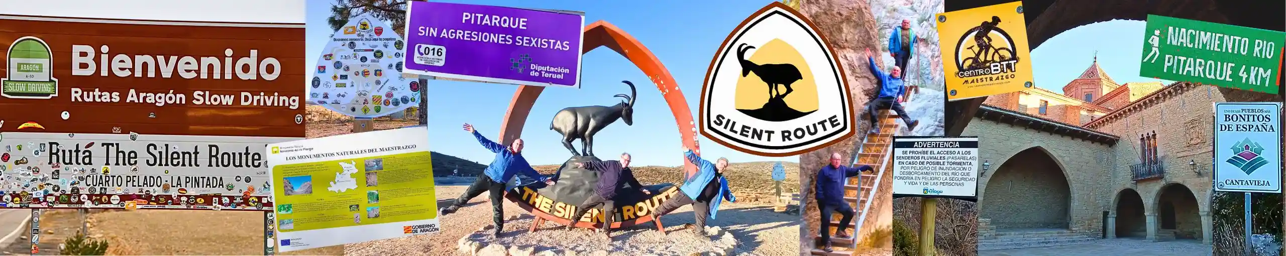 Inicio de la Silent Route - Ruta del Silencio en Teruel.