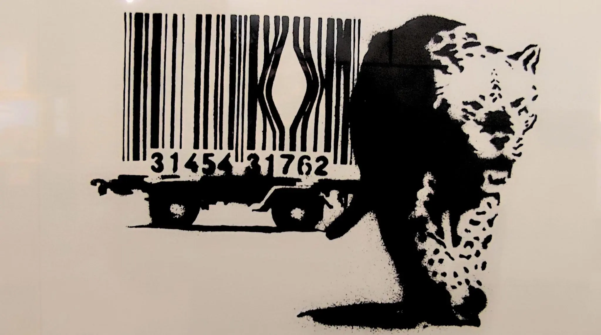 Tigre Código de Barras. Banksy