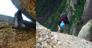 Verticales de la Escalada en la Vía Ferrata Teresiana.