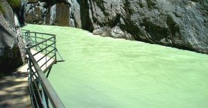 Aareschlucht Desfiladero del Río Aares, Suiza.
