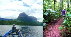Accesos al Parque Nacional de Canaima. Venezuela.