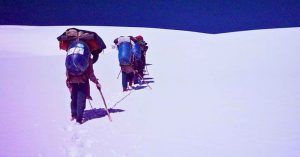 Acercamiento Trekking Glaciar Biafo Hisper. Valle de Baltistán. Askole, Hisper Nagar, Cordillera Karakorum. Skardú, Pakistán.