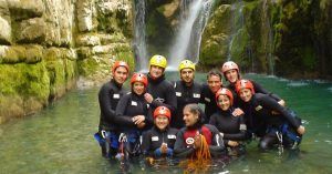 Aguas Blancas. Grupo Barranco viandico. Huesca.