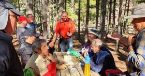 Almuerzo en Área Recreativa de Amanaderos de Riodeva. Teruel, Aragón.