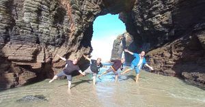 Arcos Naturales en la Playa de Las Catedrales. Ribadeo, Lugo.