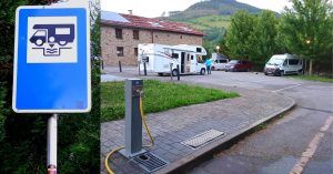 Área Autocaravanas de Zegama. Viaje Road Trip País Vasco en Autocaravana.