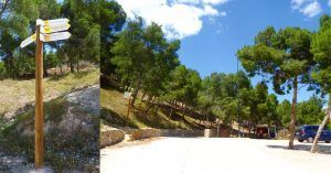 Área Recreativa de las Cruces. Villena, Alicante. Comunidad Valenciana.