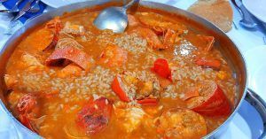 Arroz con Bogavante de Rinlo. Lugo, Galicia.