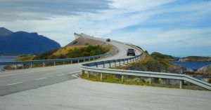 Atlantic Road. Carretera del Atlántico. Scenic Road Norway. Noruega.