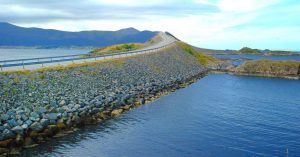 Atlantic Road Scenic. Carretera del Atlántico. Noruega.