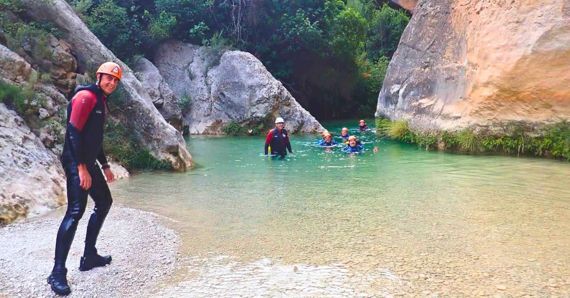 Badinas y Piscinas Naturales del Cañón del Vero. Sierra de Guara. Alquezar, Huesca.