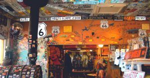 Bar Restaurante de La Ruta 66. Estados Unidos.