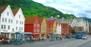 Bryggen Casas Patrimonio de la Humanidad. Bergen. Noruega.