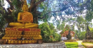 Buda de los Templos de Luang Prabang. Laos.