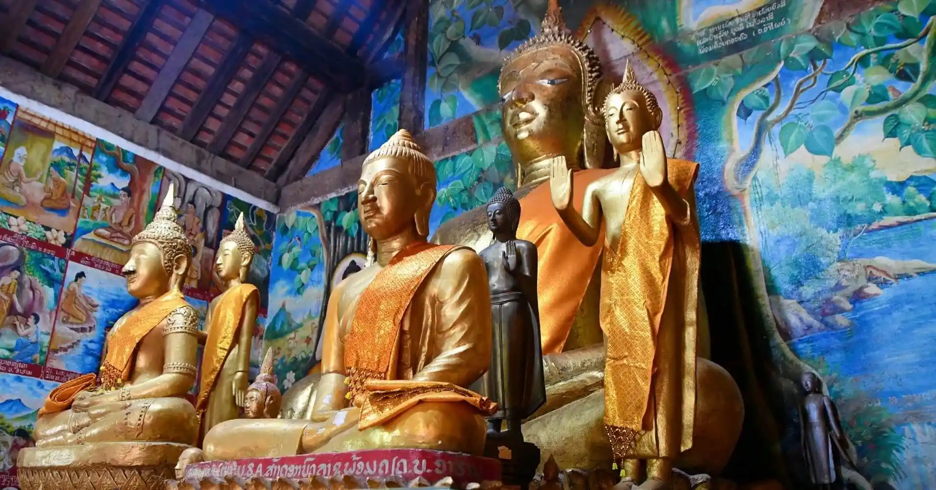Budas en Monasterios de Laos