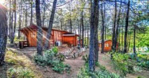 Bungalow del Camping La Milagra. Navahermosa, Toledo. Castilla La Mancha.