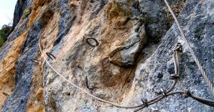 Variante de la Vía Ferrata de Socueva. Arredondo. Valle de Asón. Cantabria.