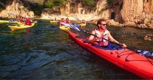 Cala de Agua Xélida, Agua Gélida. Tamariu, Costa Brava. Gerona, Catalunya.