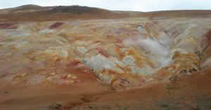 Caldera Volcánica Krafla. Lago Mývatn Norte de Islandia.