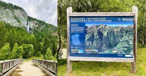 Camino de la Cascada Jungfernsprung. Heiligenblut am Grosglockner. Carintia, Austria.