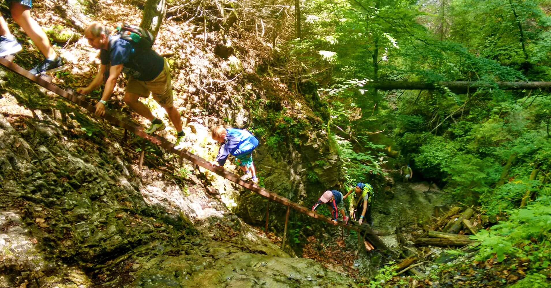 Camino Equipado Cañón Suchá Belá, Parque Nacional Paraíso Eslovaco. Eslovaquia.