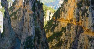 Caminos Antiguo y Nuevo del Congost de Mont-Rebei. Lérida. Cataluña.