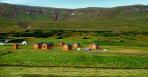 Camping Península de Vatnsnes. Hvammstangi, Norðurland Vestra. Islandia.