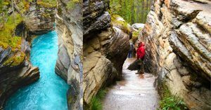 Cañón de Athabasca Falls. Parque Nacional Jasper. Alberta, Canadá.