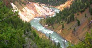 Cañón del Rio Yellowstone. Wyoming, Estados Unidos.