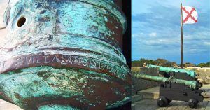 Cañones del Castillo de San Marcos. San Agustín, Florida. Estados Unidos.