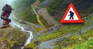 Carretera de los Trolls Trollstigen en Noruega.