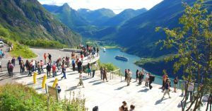 Carretera del Águila. Fiordo de Geiranger. Noruega.