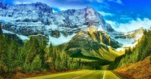 Carretera Icefiels Parkway. Parque Nacional Banff. Alberta, Canadá.