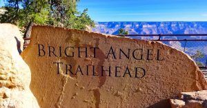 Cartel Bright Angel Trail. Gran Cañón del Colorado. Arizona, Estados Unidos.